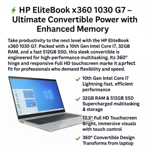 Hp 1030 G7 10th i7 32/512 X360